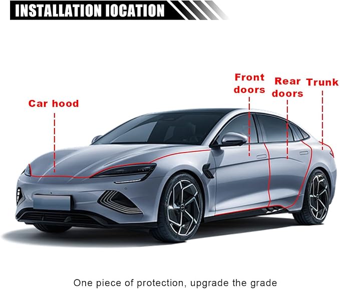 32Ft(10M) Car Door Edge Protector, Anti-Collision Strip, Entry Guard, No Glue Protective Strip, Automotive Trim (Clear)
