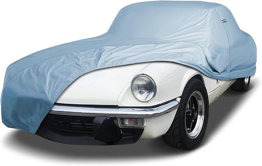 iCarCover Fits [1962-1981 Triumph Spitfire] Premium Custom Car Cover Waterproof All Weather Resistant Outdoor Indoor Sun Snow Storm UV Protection Form-Fit Padded Cover with Straps