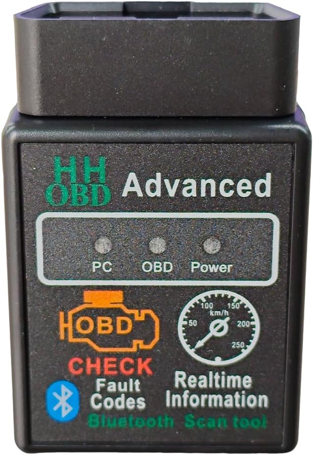 Car Bluetooth OBD2 Scanner, Wireless Car Diagnostic Scan Tool for Reset and Clear Fault Codes, Universal OBDII Auto Code Reader for Cars, SUVs, Trucks (Black)