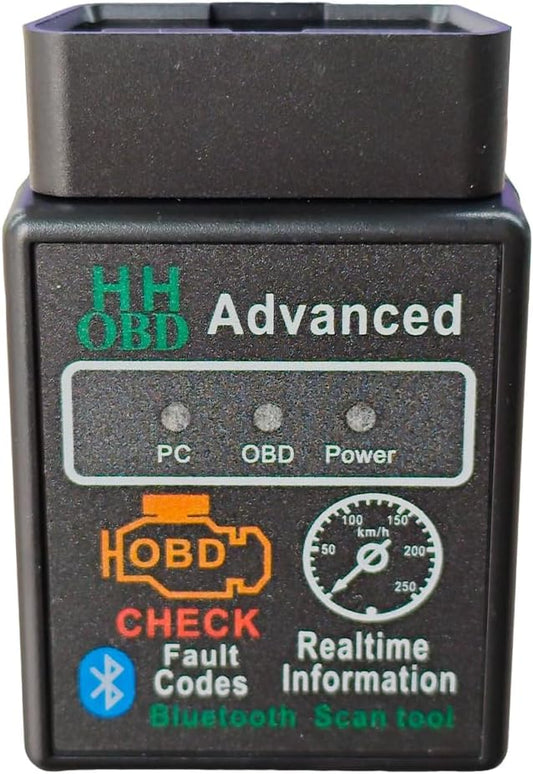 Car Bluetooth OBD2 Scanner, Wireless Car Diagnostic Scan Tool for Reset and Clear Fault Codes, Universal OBDII Auto Code Reader for Cars, SUVs, Trucks (Black)