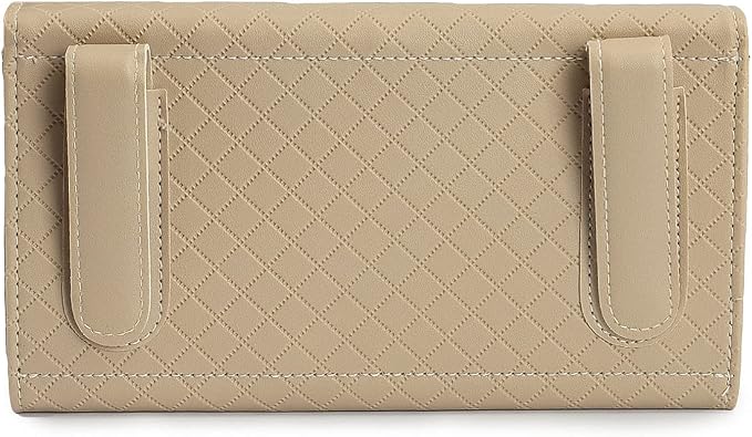 Car Visor Tissue Holder - Sun Visor Napkin Holder Backseat Tissue Case, Premium Leather Tissue Box Car Tissue Holder for Car Sun Visor & Seat Back (Beige, 1 Pack)