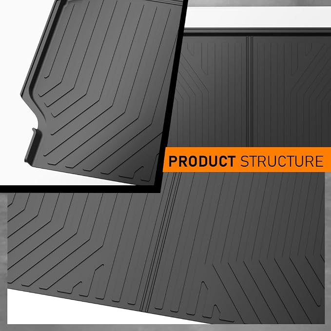 G-PLUS Truck Bed Mat Fit Honda Ridgeline 2017-2024 w/5.3FT (64.0 in) | All Weather Protection,Non-Slip,Custom Fit Floor Cargo Liner,TPE Full Coverage,Black