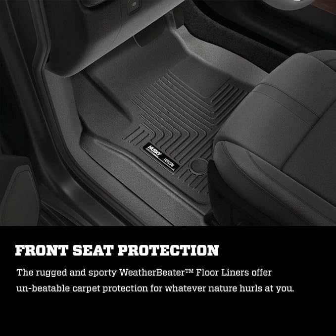 Husky Liners Weatherbeater Floor Mats | Fits 2019-2026 Nissan Altima | Front & 2nd Row, 3-pc Black - 99381