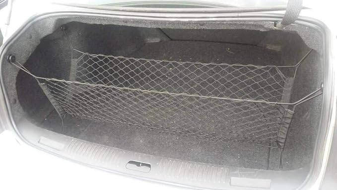 Trunk Organizer for Cadillac CTS (Coupe Sedan ONLY) 2003-2014 – Mesh Car Trunk Organizer – Cargo Net for Coupe, Sedans – Nylon Mesh Netting – Compatible with Cadillac CTS