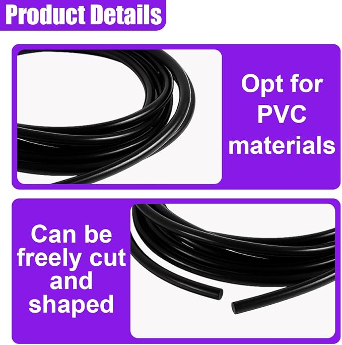 32Ft (10M) Car Door Edge Protector (Black-10M) | Self-Adhesive Scratch Resistant U Shape Door Edge Guard Decoration, Anti-Collision Car Door Trim Strip for Truck, SUV, Sedan