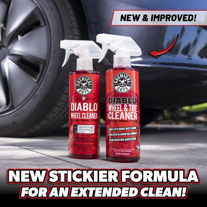 Chemical Guys, Sprayable Diablo Wheel Cleaner for All Rim Finishes, 32 oz | pH-balanced spray lifts brake dust and road grime from wheels, rims and tires, safe on all wheel finishes