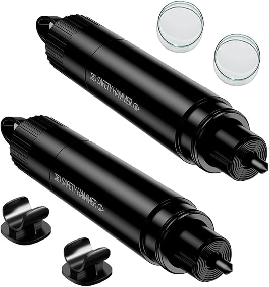 2026 Upgraded Window Breaker and Seatbelt Cutter, Portable Car Safety Hammer, Instantly Glass Breaker Underwater, Car Window Breaker Tool, Life Hammer Car Emergency Escape Tools (Black)