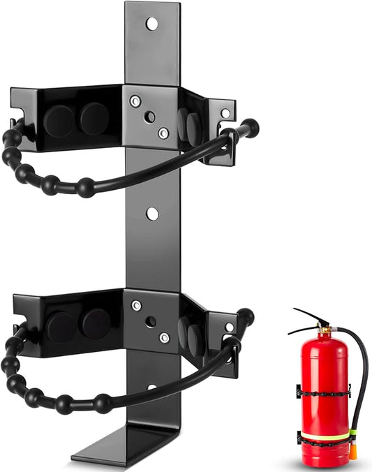 RattanView 1 Pcs Fire Extinguisher Mount Bracket Adjustable, Supports up to 2.5 and 5lb, Heavy-Duty and Easy Installation, Ideal for Home, Truck, RV, Boat, Commercial Use, Secure and Durable Holder