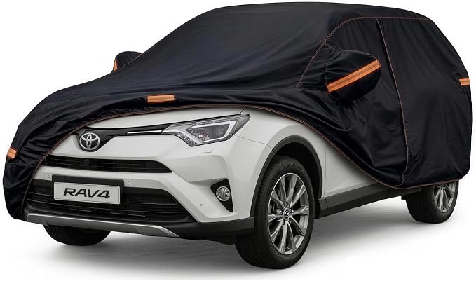 All-Weather Toyota RAV4 Car Cover (2006–2026) - Waterproof Heavy Duty SUV Cover Custom Fit for 2006–2026 Toyota RAV4 LE, XLE, XLE Premium, Adventure, TRD Off-Road, Limited, Hybrid & Prime