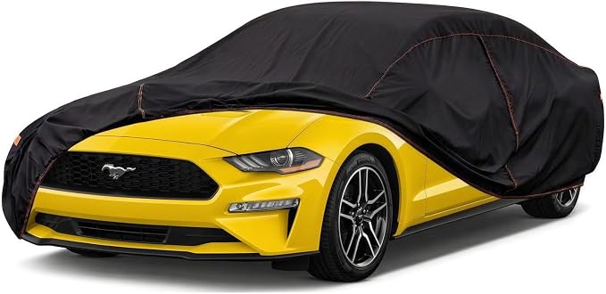 6 Layer Coupe Car Cover Universal Fit for Ford Mustang, Chevy Camaro, Infiniti g35 g37 Coupe, Audi A5/S5/RS5, Lexus LC RC, etc. Fits Coupe/Cabrio up to 189 Inch