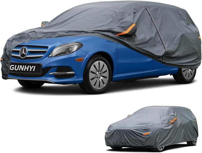 GUNHYI Premium Car Cover Custom Fit Mercedes-Benz CL-Class, 16 Layers Heavy Duty Car Cover Waterproof All Weather with Zipper Door for Sun Rain Snow Dust Uv Protection