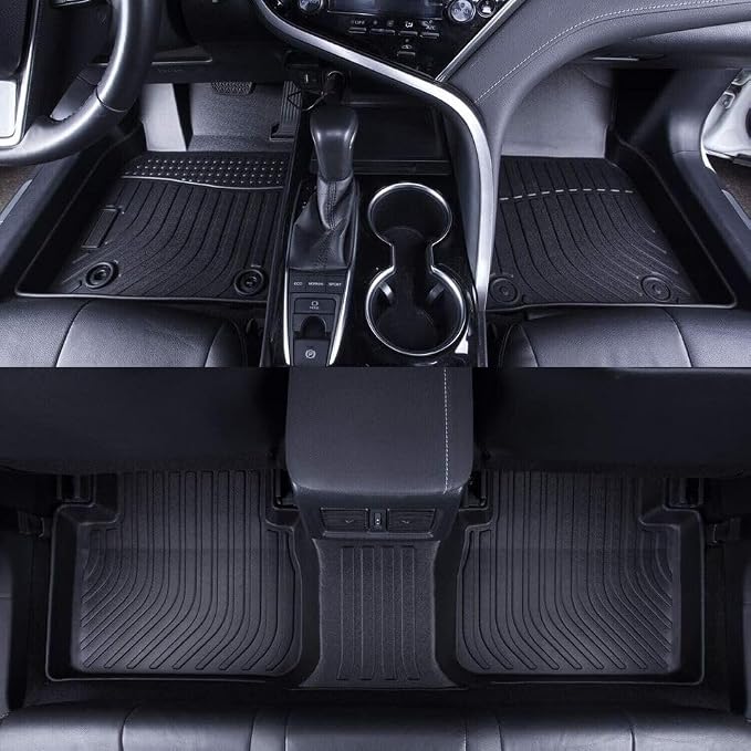 All Weather Rubber Car Floor Mats Compatible with 2021-2023 Toyota Sienna TPE Rubber Full Set Includes 1st 2nd Row Front Floor Mat(for 2021-2023 Toyota Sienna)