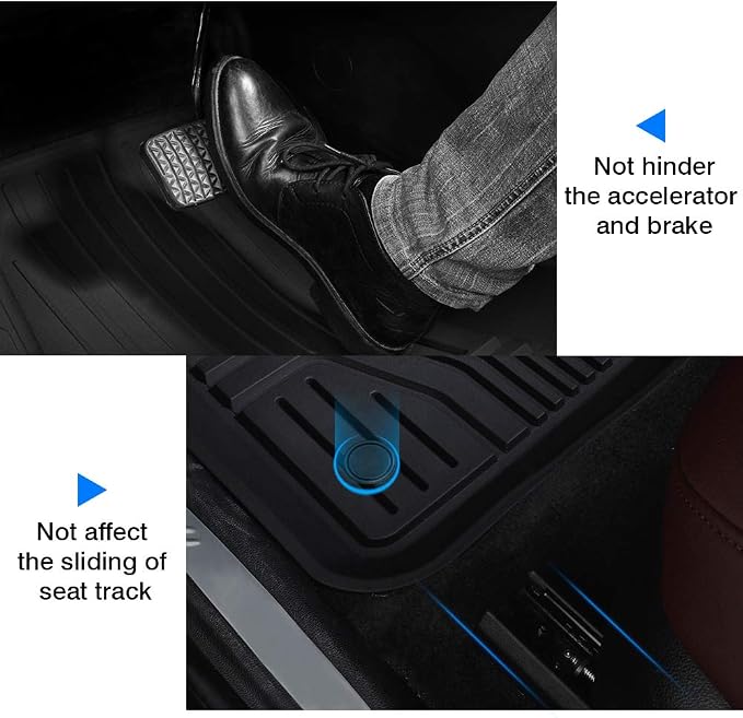 Mixsuper Custom Fit for Floor Mats Buick Envision Accessories 2016 2017 2018 2019 2020 All Weather Floor Liners Heavy Duty 2 Row Liner Set