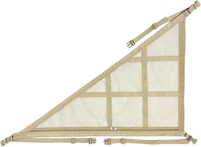 Overhead Mesh Organizer – Car Ceiling Cargo Net, Triangle Roof Storage Pocket | Travel Car Interior Mesh Luggage Net, Double-Layer Ceiling Storage Solution for Camping, Road Trips, Vacations