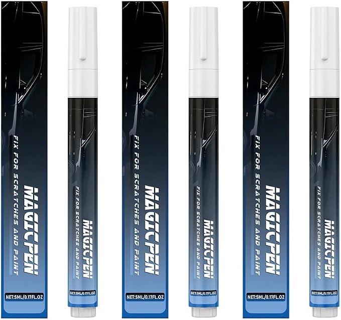 Magic Car Scratch Remover Pen, Universal Car Scratch Removal Pen, Quick Paint Repair Pen for Scratches and Paint, Easy Use Car Touch Up Pen Fits All Car Colors (3PC)