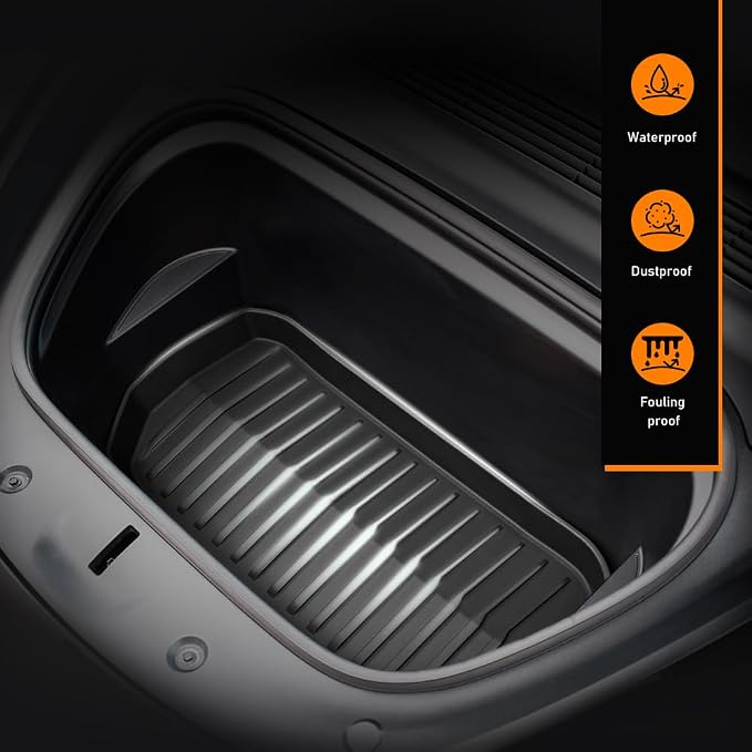 G-PLUS TPE Floor Mats & Cargo Liner Fit Tesla Model S 2021-2024 | All Weather Protection,Non-Slip,Custom Fit Model S Floor Liner Accessories,TPE Full Coverage,1st & 2nd & 3rd ,Black