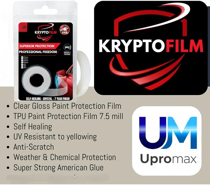 5 Door Edge Paint Protection Film Kit w/Squeege, Knife, Swedish Cloth, Pre Cut 8mil, Clear Tape, Universal Scratch Resistant, Self Healing, Car Accessories, Scotch Guard, PPF, Car Cover, Upromax