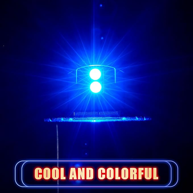 Frienda 4 Pieces Mini USB LED Light, Car LED Interior Lighting 5v Smart USB Atmosphere Light, Laptop Keyboard Office Decoration Night Lamp, Adjustable Brightness, 8 Colors (Type C)