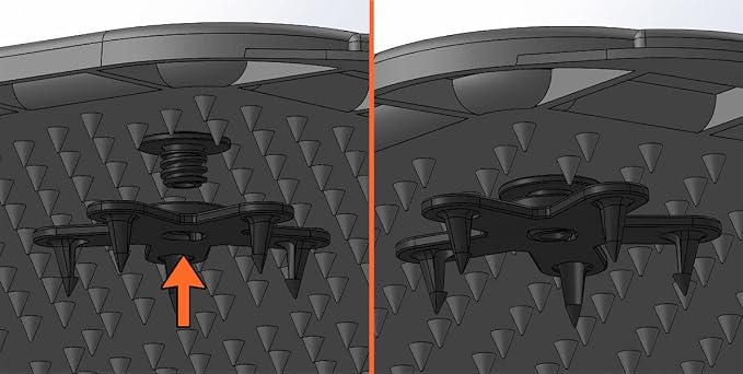 Eagle Klaw 2.0 Floor Mat Clips (4 Sets) for Car Mats and Floor Liners - Made in USA Car Accessories - Beige - 2 Car Floor Mats kit + 3/8" Cutter