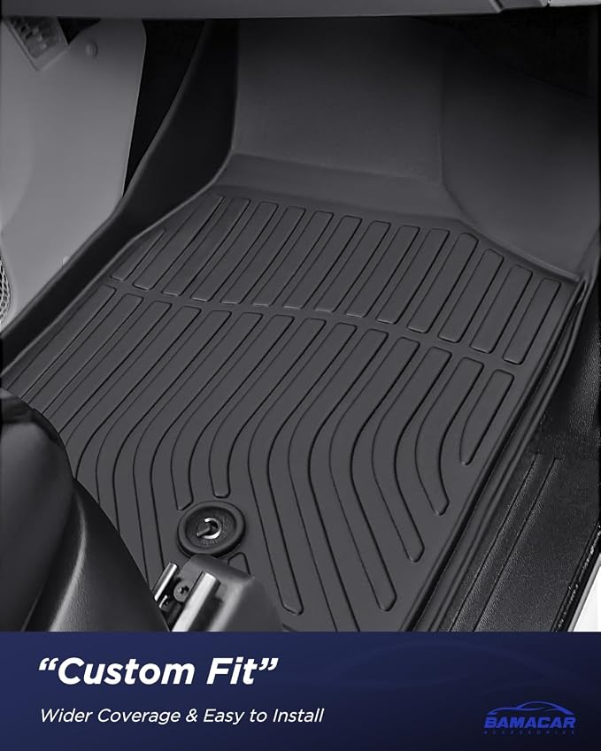 All Weather Floor Mats for Dodge Grand Caravan 2008-2021 7 Seats | Waterproof,Non-Slip,TPE Carpets,Rubber,Heavy Duty,3 Row Cargo Liner,for Caravan SE/SXT/Crew,Accessories