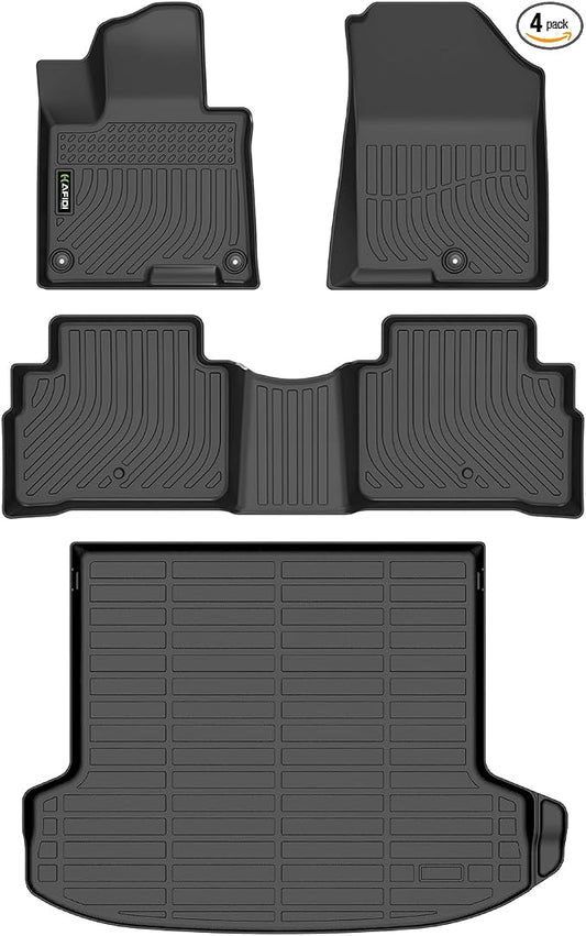 All Weather Floor Mats & Cargo Liner Set Custom for Kia Sportage 2026 (Not Hybrid) - Black