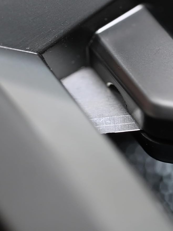 Window Breaker Seatbelt Cutter for Car Tungsten-Titanium – Shatters Double-Layer Laminated Glass, 90HRA Alloy Tip, All-Metal Glass Breaker and Seatbelt Cutter Safety Tool, Gray