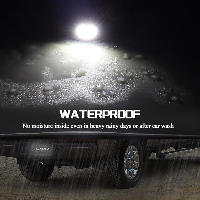 LED License Plate Light Tag Lights With Socket Wiring Harness Plugs Compatible with Dodge Ram 1500 2500 3500 Pickup