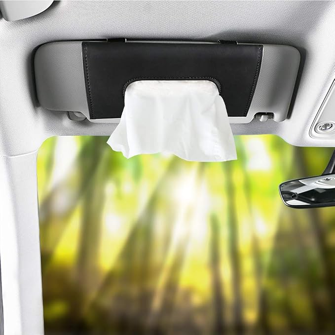 Gatherfun Car Tissue Refills Facial Tissue Packs for Car Sun Visor, Paper Napkin Holder, Visor Tissue Box Holder 3-ply 26Bags 24pcs/bag