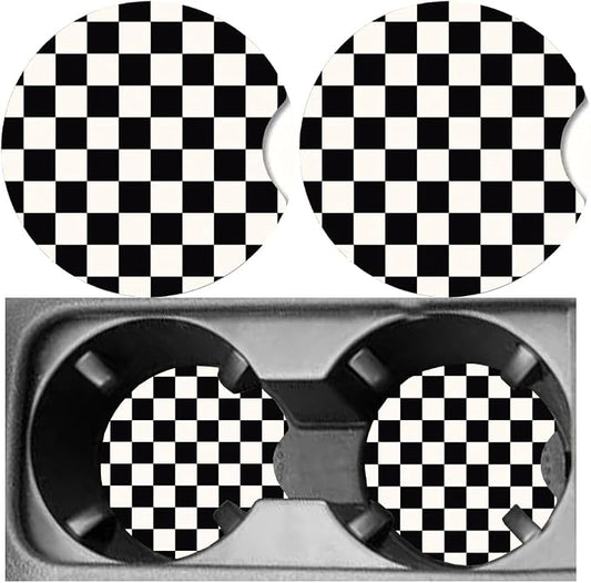 Car Cup Holder Coaster, Neoprene Universal Non-Slip Cup Holders, Car Accessories Interior for Women and Man Interior Sets 2 Pack (RYD-BD13)