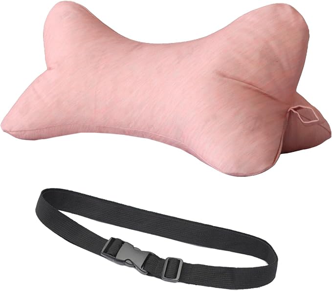 Neck & Cervical Pillows Dog Bone Shaped Travel Neck Pillows With Washable Removable Cover Have Loops On Either End For Car Bus Truck Driving Comfort Head Rest Support Neck Chiropractic Pillow ( Color