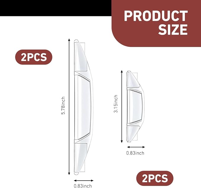 4PCS Car Door Edge Guards, Car Door Anti-Collision Strips, Self-Adhesive Car Door Protector Edge Guards with Airbag, Universal Protection Decorative Covers (Transparent)
