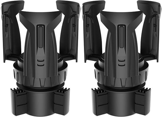 Cup Holder Expander, Automatic Car Cup Holder Expander Holds Large Water Bottles, for Yeti, Stanley, Owala Travel Tumbler & Mugs, Adjustable Arms & Extendable Base Insert Accessories (CH03T, 2PACK)