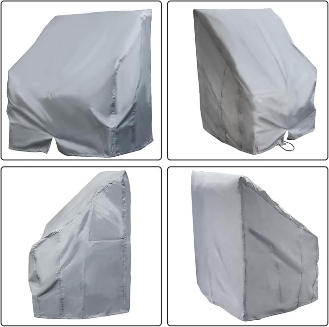 WFLNHB Boat Center Console Cover Heavy Duty 600D Replacement for Carolina Skiff Boston Whaler Excel Bay Pro Wellcraft-Grey