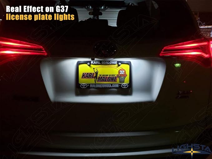 12PCS Super Bright White LED Interior Light Kit Package for Infiniti G35 G37 Sedan 2007 2008 2009 2010 2011 2012 2013 2014 + License Plate Lights and Install Tool