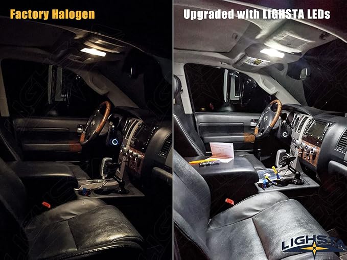 9PCS Super Bright White LED Interior Light Kit Package for Ford F150 2009 2010 2011 2012 2013 2014 + Cargo Lights + License Plate Lights and Install Tool