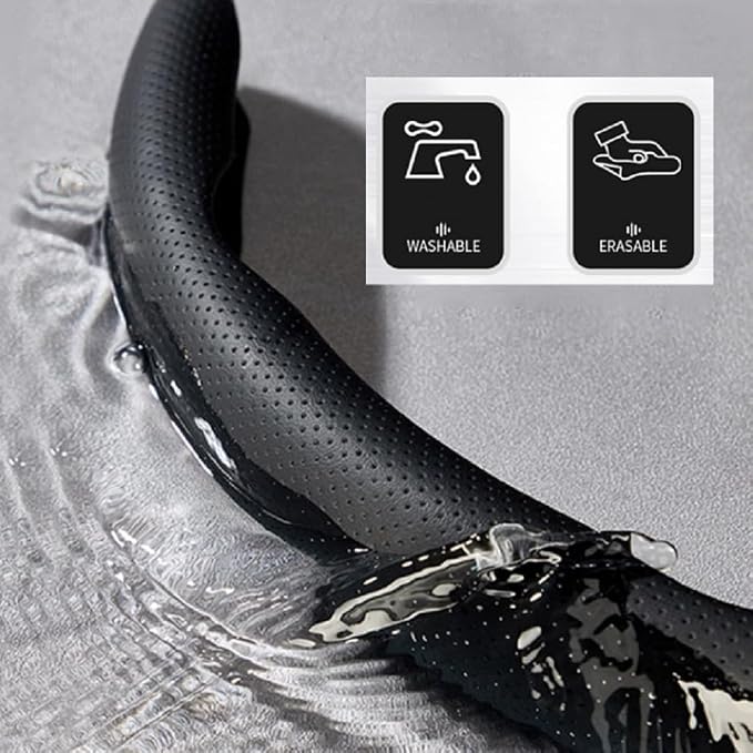 Breathable Non-Slip Ultra-Thin Steering Wheel Cover,Car Steering Wheel Cover Wheel Cover Protector,Atmungsaktive, rutschfeste und ultradünne Lenkradabdeckung
