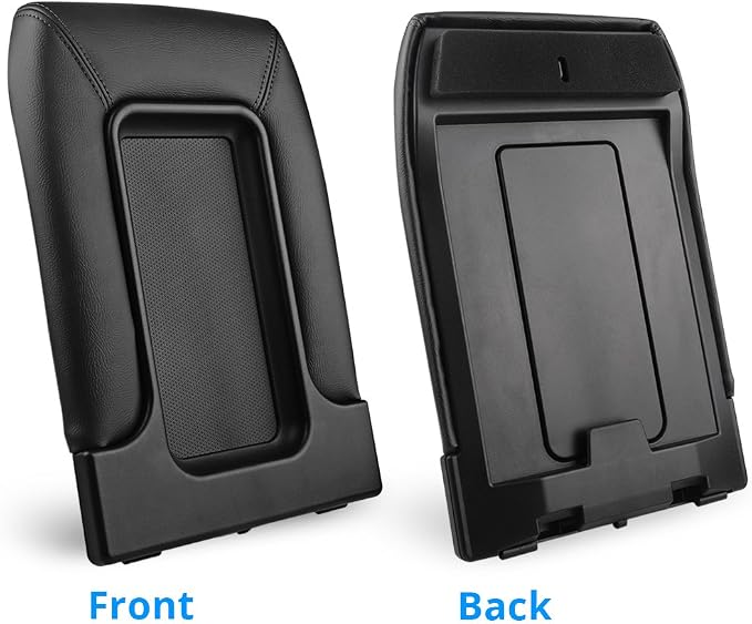 Compatible with Center Console Lid Cover Armrest Kit Chevy GMC | Compatible with Pickup Truck Suburban Tahoe Silverado Sierra Yukon XL Replaces 19127364 Black