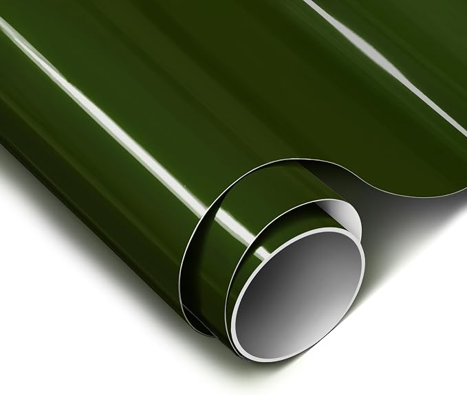 ColorFusion PPF by VViViD, Gloss Dark Olive Green Dry Apply PPF Vinyl Car Wrap Roll 20ft x 5ft