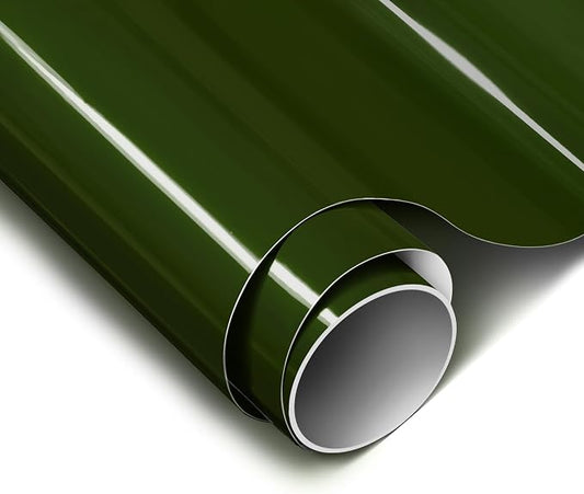 ColorFusion PPF by VViViD, Gloss Dark Olive Green Dry Apply PPF Vinyl Car Wrap Roll 60ft x 5ft