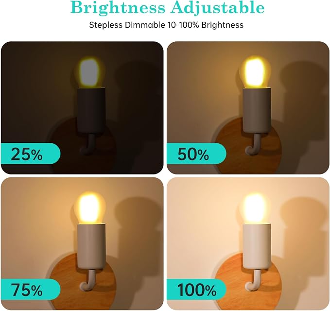 Vintage Edison LED Short Bulbs E26 G45 Small Globe 60W Dimmable 2700K 6PK | AMDTU Soft white Short round light bulb for Home Lighting Fixtures Ambiance in Living Rooms and Bedrooms 12Pack