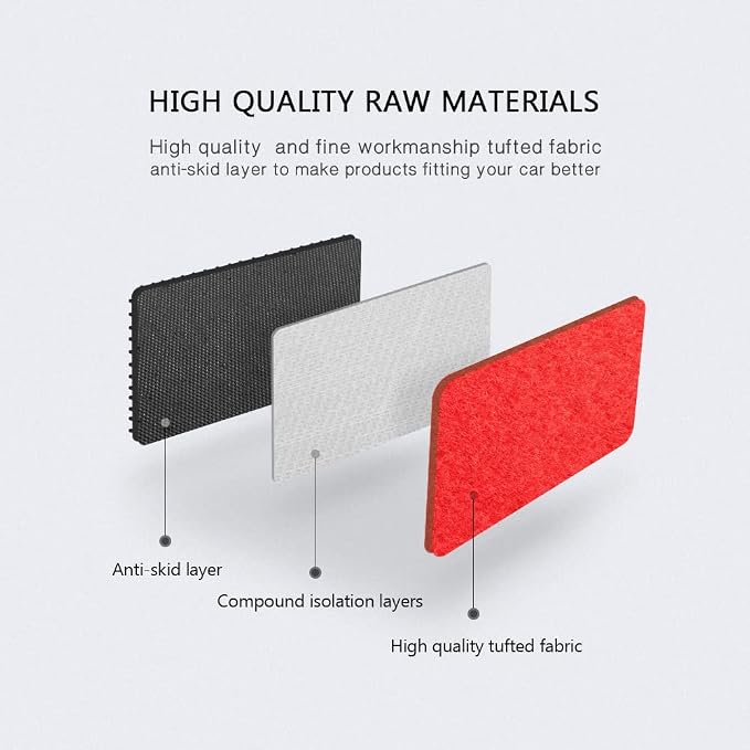 Fit 2006-2011 Honda Civic Floor Mat Nylon Red | IKON MOTORSPORTS, Factory Fitment Front & Rear Car Floor Mats Liner Carpets Replacement 3PC