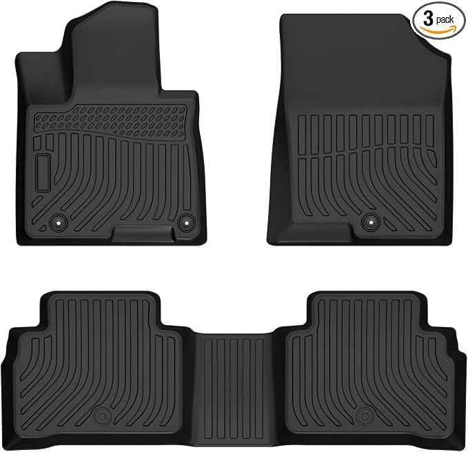 Cartist Floor Mats Compatible with Hyundai Tucson NX4 2022 2023 2024 2025 (Not for Hybrid Model) All Weather Floor Mats 1st & 2nd Row Carpet Protection 3D TPE Odorless
