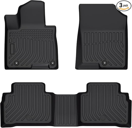 Cartist Floor Mats Compatible with Hyundai Tucson NX4 2022 2023 2024 2025 (Not for Hybrid Model) All Weather Floor Mats 1st & 2nd Row Carpet Protection 3D TPE Odorless