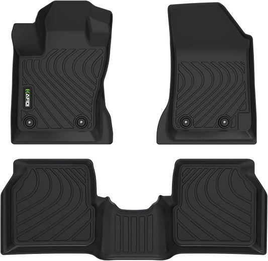 HAFIDI® Floor Mats Fit for 2017-2026 Jeep Compass All Weather Protection TPE Car Floor Liners, Fits 1st & 2nd Row Full Set Custom Accessories, Black