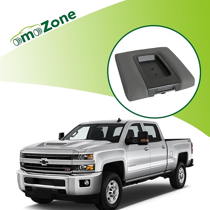 Front Seat Center Console Armrest Lid Gray Compatible with 2014-2019 Chevrolet Chevy Silverado Suburban Tahoe GMC Sierra Yukon XL Replaces 22881398
