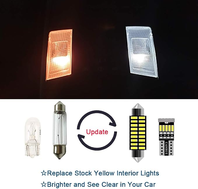 AWALITED 14pcs Grand Cherokee Interior LED Lights Kit Super Bright LED Map Dome Light Bulbs Replacement for 1999-2010 Jeep Grand Cherokee all models