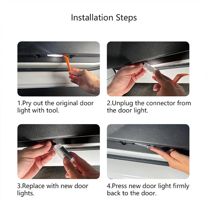 2Pcs Car Door Logo Lights Compatible with Charger 2010-present Puddle Lamps Projector Laser Door Shadow Light Puddle Lights Accessories (P3)