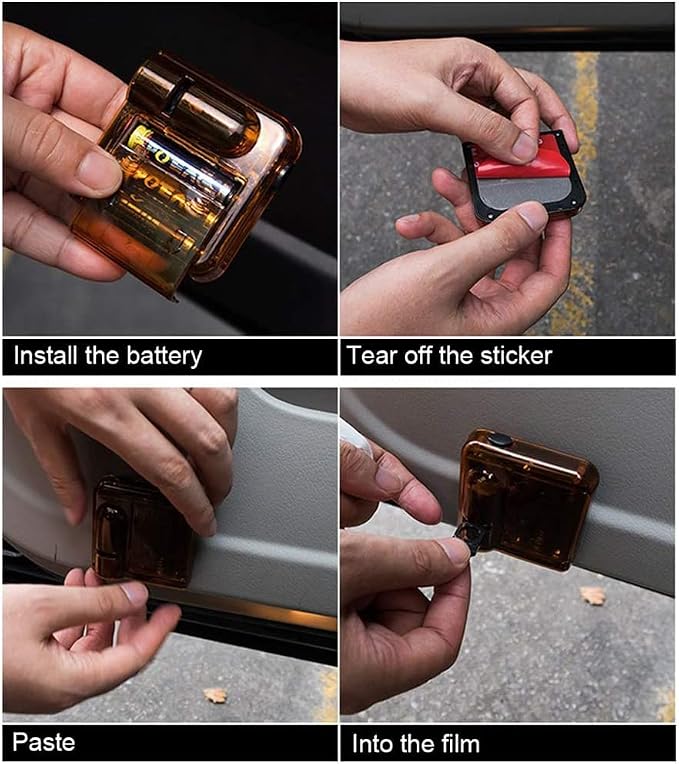 Customized Car Door Projector Lights, Personalized Logo Carbon Fibre Car Door Lights LED Lights (2Pcs)