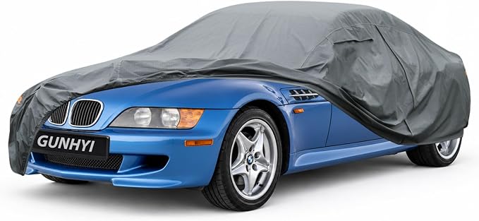 GUNHYI Premium Car Cover Custom Fit BMW Z3, 16 Layers Heavy Duty Car Cover Waterproof All Weather with Zipper Door for Sun Rain Snow Dust Uv Protection