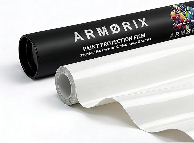 Rockrose Ultra Gloss TPU Gloss PPF Film for Car Paint Protection 6 in x 7FT Self-Healing, UV Protection, Scratch & Stain Resistant, Hydrophobic, Wet Installation, Strong Adhesive, 7.5 mil Thickness